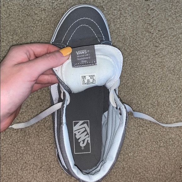 Shoes - High top vans grey